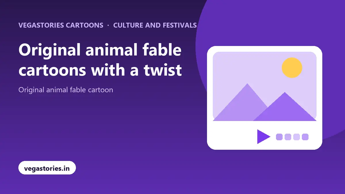 Original animal fable cartoons with a twist with Vegastories Cartoons